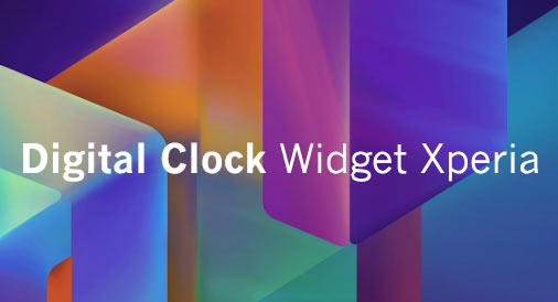 Digital Clock Widget Xperia