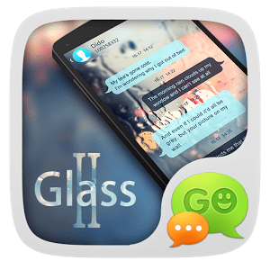 GO SMS PRO GLASS 2 THEME на андроид