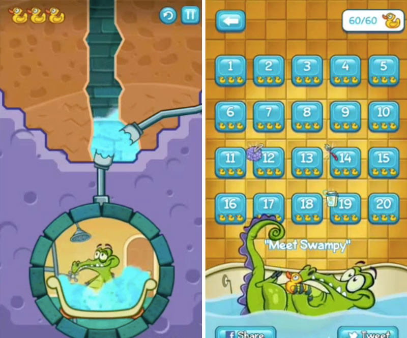 Скриншот Крокодильчик Свомпи на андроид
