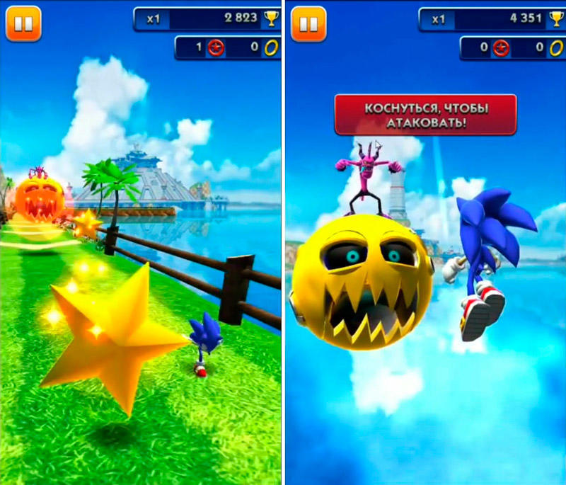 Скриншот Sonic Dash на андроид
