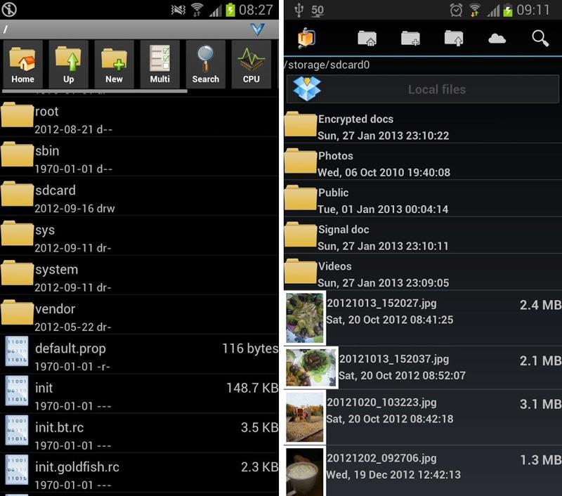 Скриншот AndroZip Pro File Manager на андроид