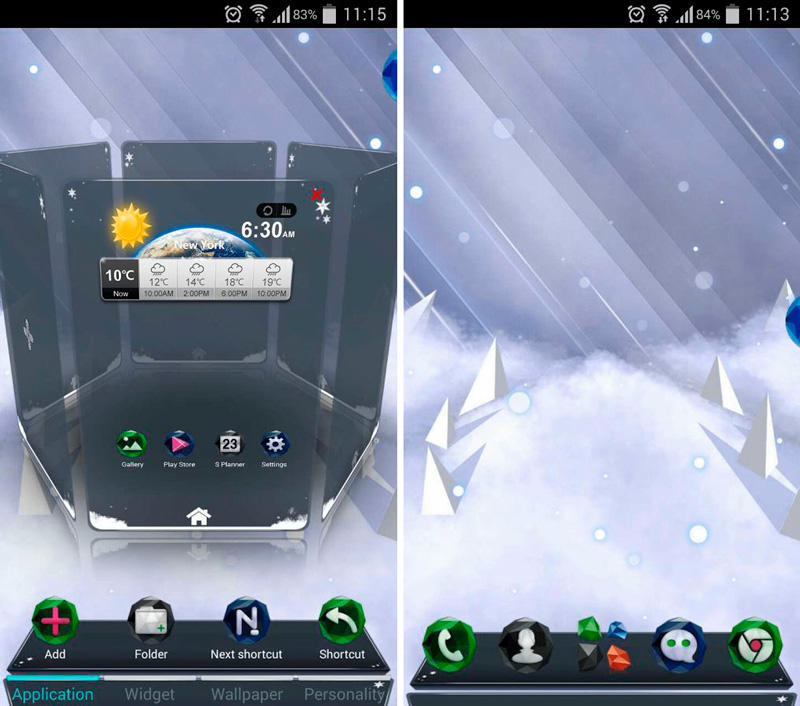 Скриншот Next Ice World 3D Theme на андроид