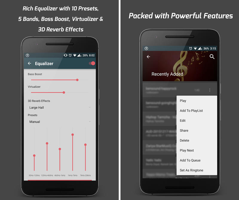 Скриншот Pi Music Player на андроид