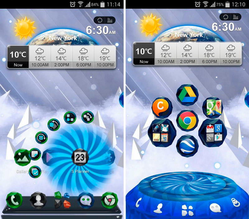 Скриншот Next Ice World 3D Theme на андроид