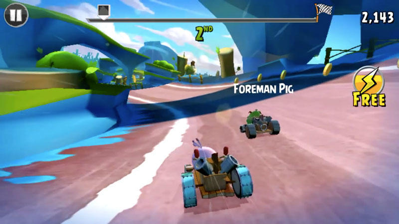 Скриншот Angry Birds Go! на андроид