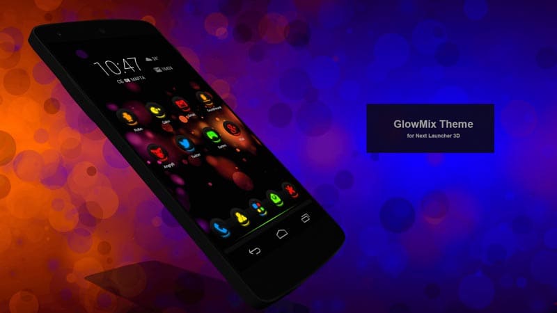 GlowMix Next Launcher Theme на андроид