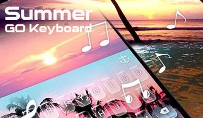 Summer GO Keyboard Theme на андроид