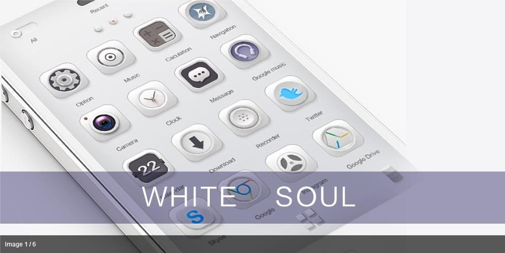 White Soul GO Launcher Theme на андроид