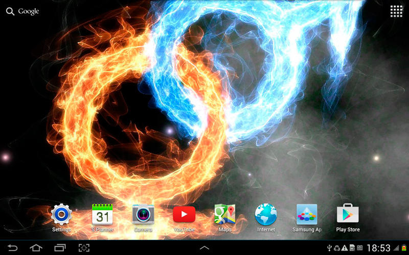 Скриншот Лед и Пламя Живые Обои на андроид