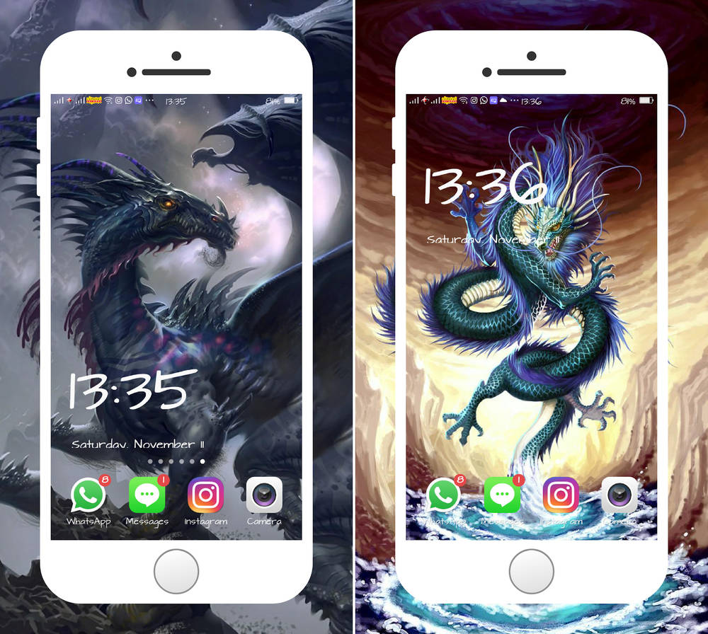 Скриншот Dragon Wallpaper на андроид
