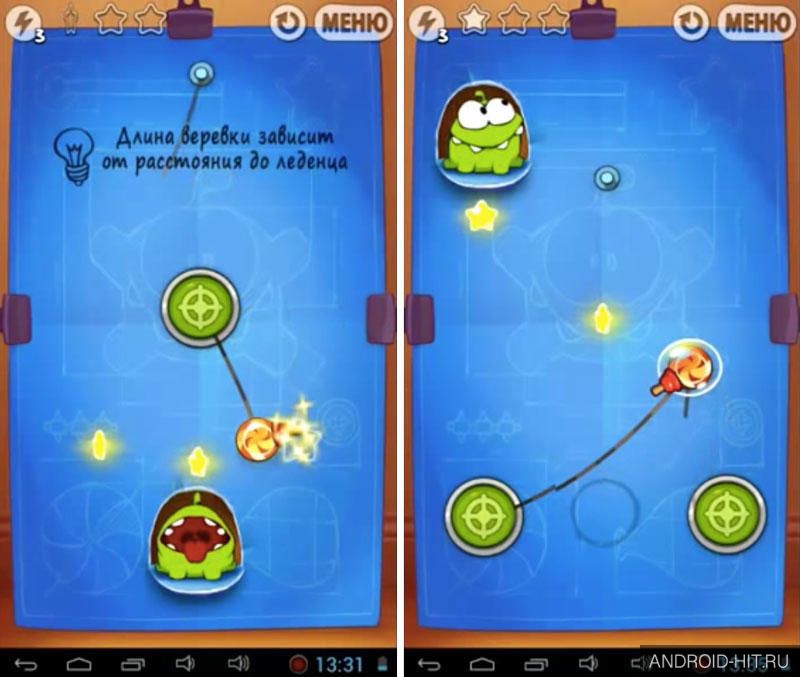 Скриншот Cut the Rope: Experiments на андроид Скриншот Cut the Rope: Experiments на андроид