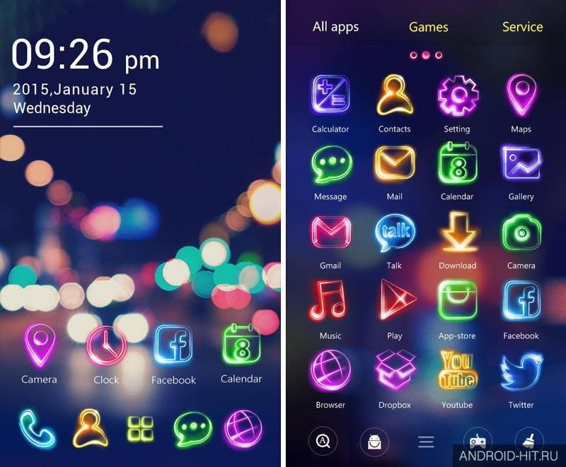 Скриншот Tonight GO Launcher Theme на андроид Скриншот Tonight GO Launcher Theme на андроид