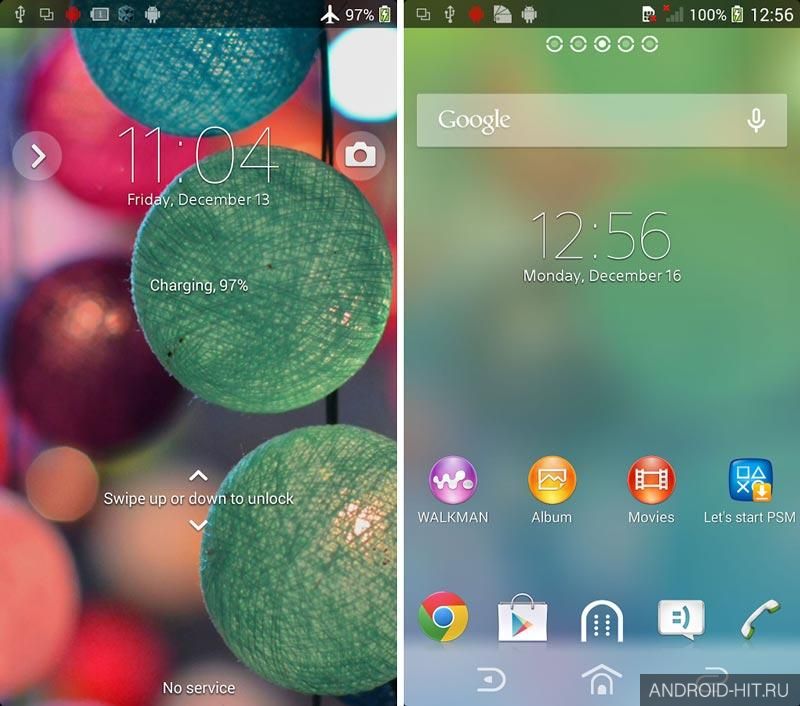 Скриншот Тема Xperia - Clean Foggy на андроид Скриншот Тема Xperia - Clean Foggy на андроид