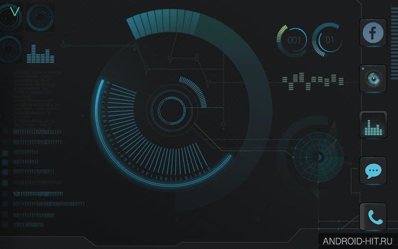 Скриншот IRON Atom theme на андроид