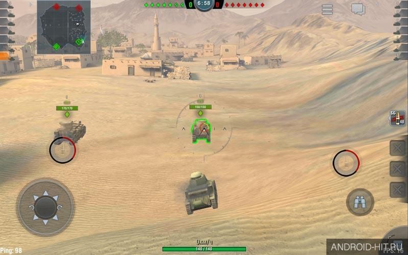 Скриншот World of Tanks Blitz на андроид