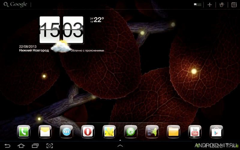 Скриншот Tap Leaves Live Wallpaper на андроид