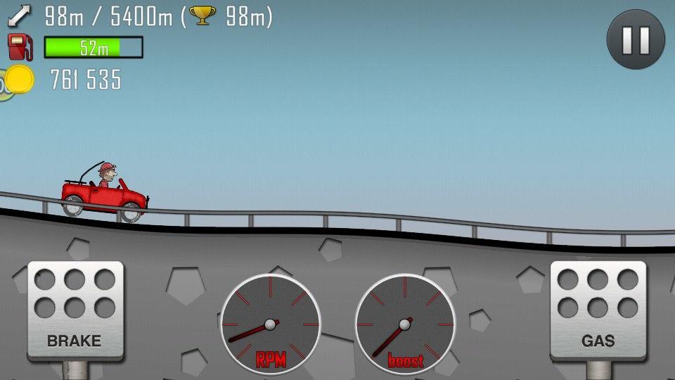 Скриншот Hill Climb Racing на андроид