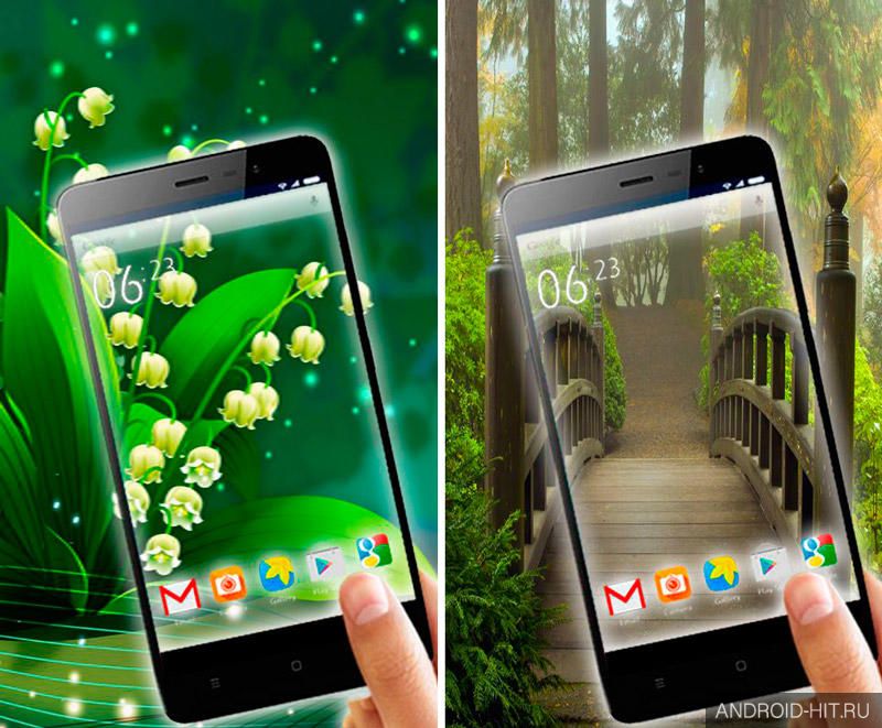 Скриншот Прозрачный Live Wallpaper на андроид