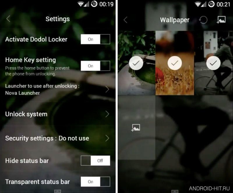 Скриншот Dodol locker на андроид