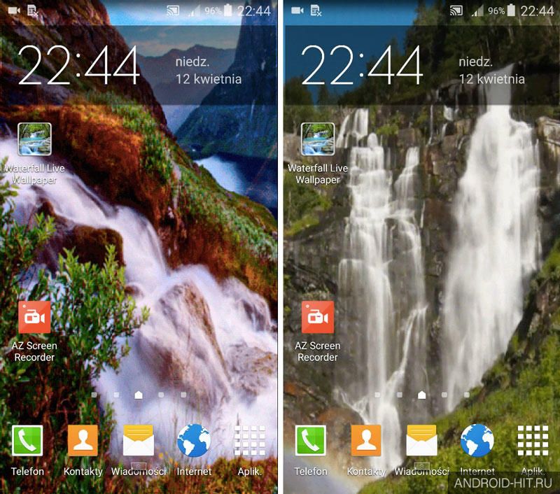 Скриншот Waterfall Live Wallpaper на андроид