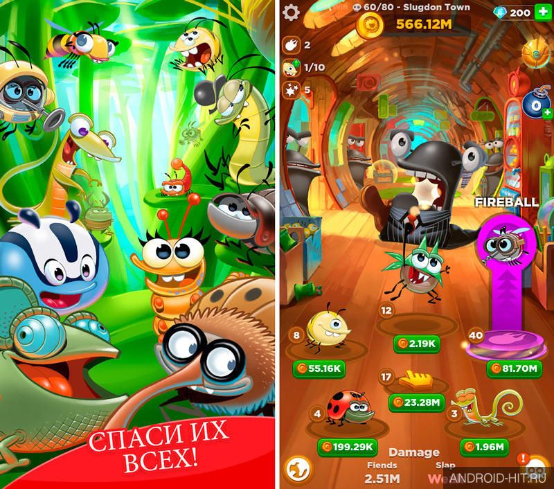 Скриншот Best Fiends Forever на андроид