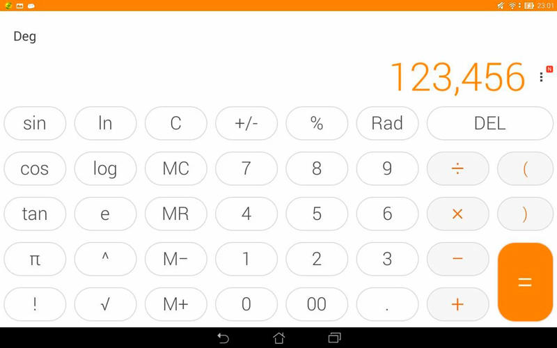 Скриншот ASUS Калькулятор на андроид