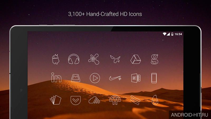 Скриншот Линии Free - Icon Pack на андроид