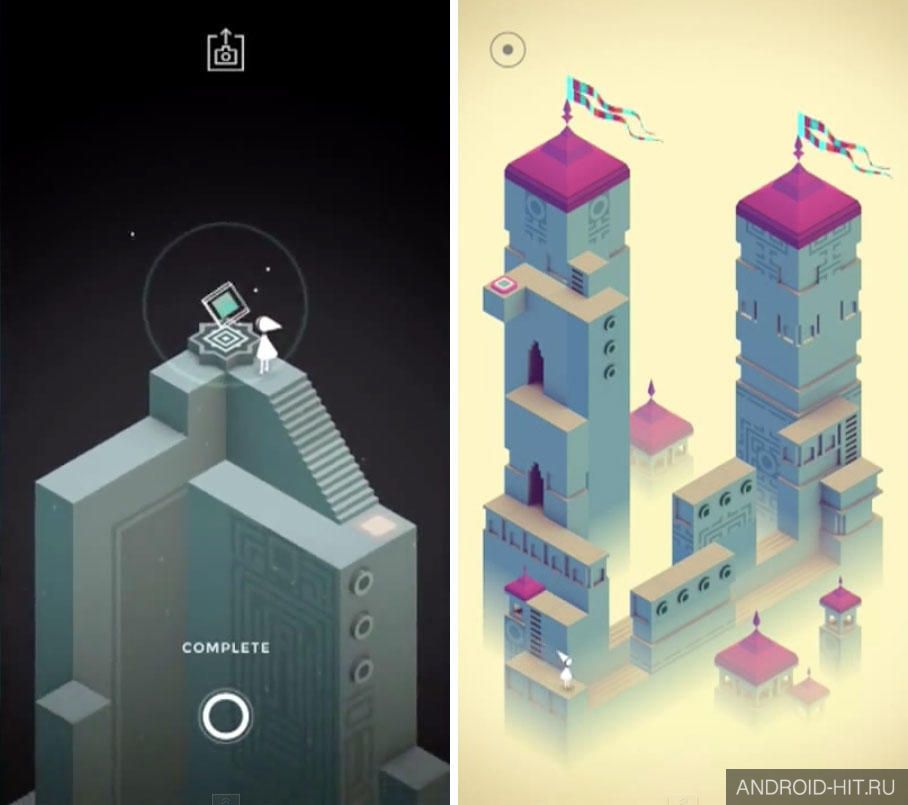 Скриншот Monument Valley на андроид Скриншот Monument Valley на андроид