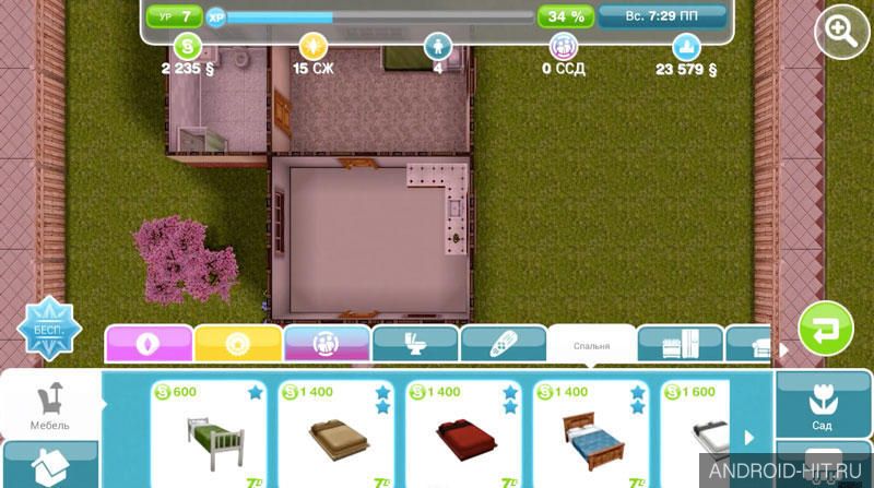 Скриншот The Sims 3 на андроид Скриншот The Sims 3 на андроид
