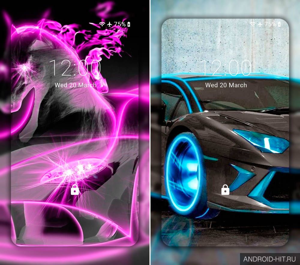 Скриншот Неоновые Автомобили Живые Обои на андроид