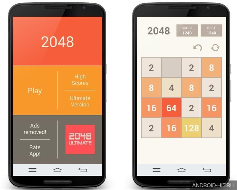 Скриншот 2048 на андроид