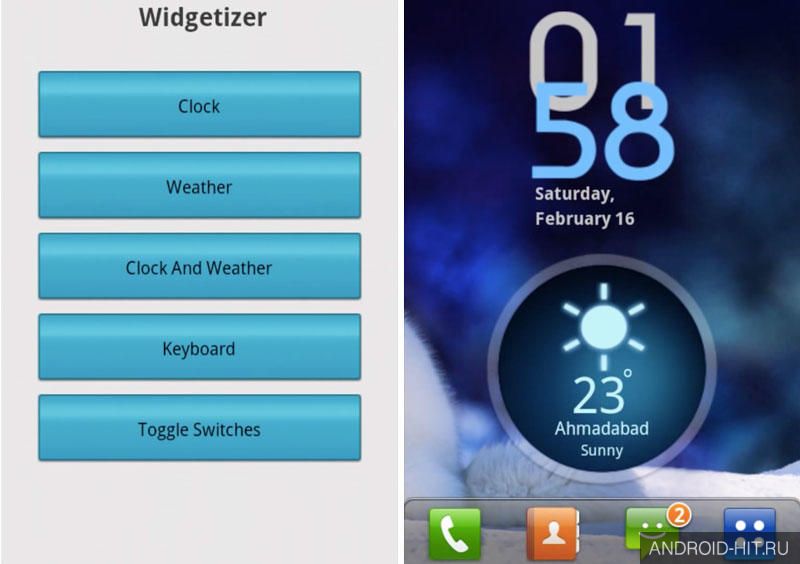 Скриншот Widgetizer Widgets HD на андроид
