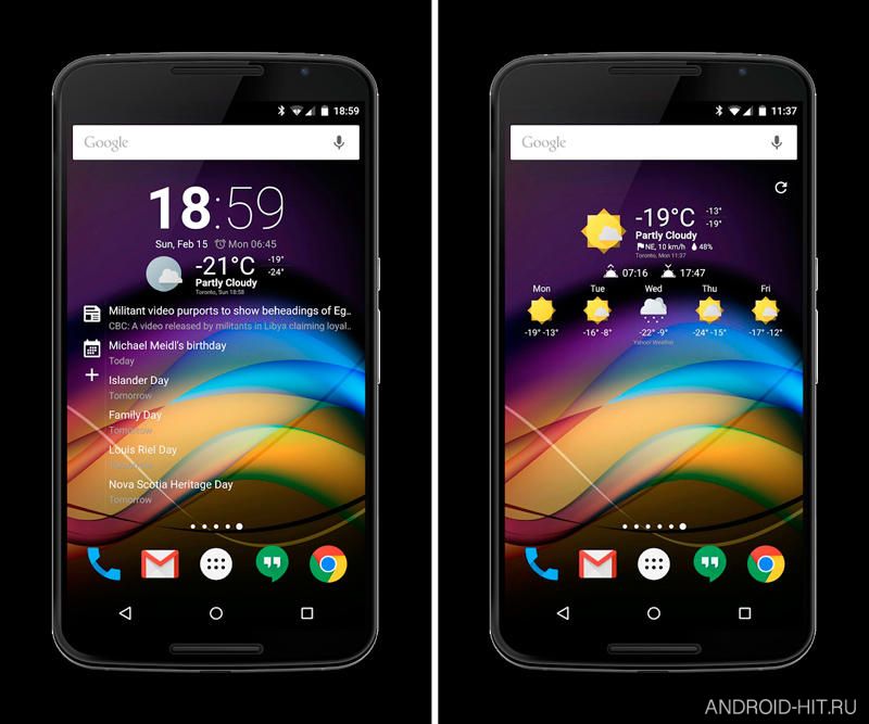 Скриншот Chronus: Information Widgets на андроид