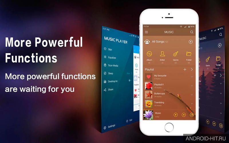 Скриншот Music Player - аудио плеер на андроид Скриншот Music Player - аудио плеер на андроид