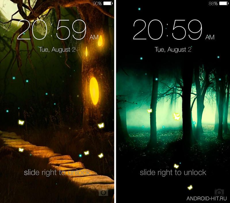 Скриншот Butterfly locksreen на андроид