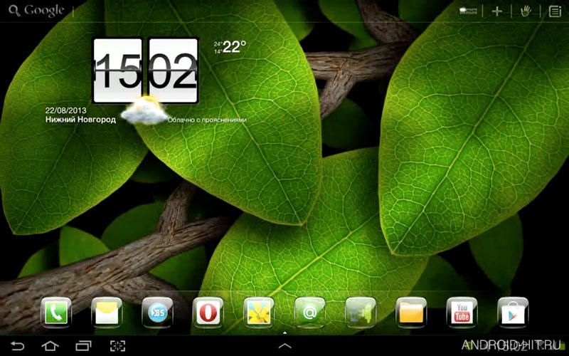 Скриншот Tap Leaves Live Wallpaper на андроид