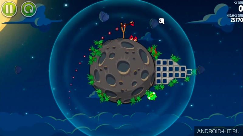 Скриншот Angry Birds Space на андроид Скриншот Angry Birds Space на андроид