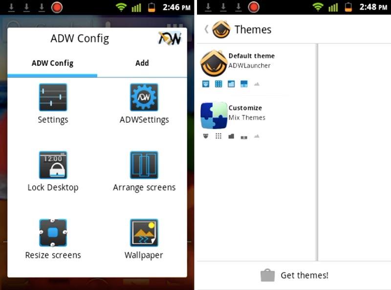 Скриншот ADWLauncher EX на андроид