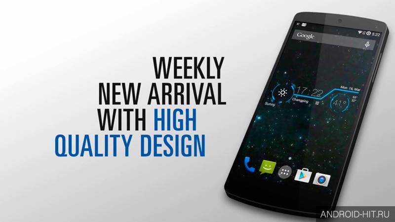 Скриншот Transparent Glass Clock Widget на андроид