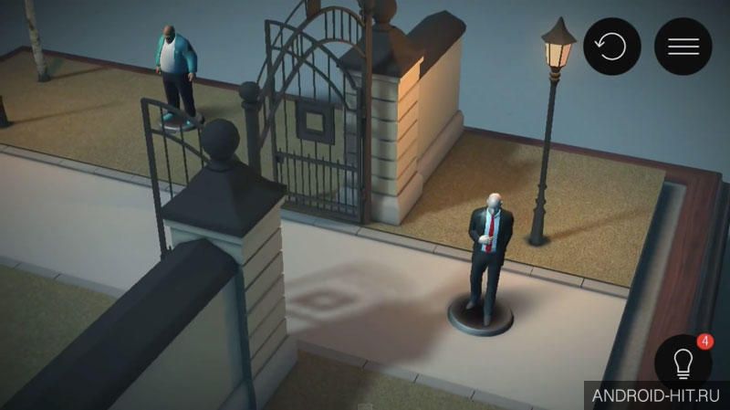Скриншот Hitman GO на андроид Скриншот Hitman GO на андроид
