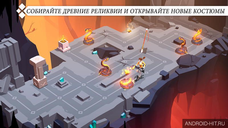 Скриншот Lara Croft GO на андроид