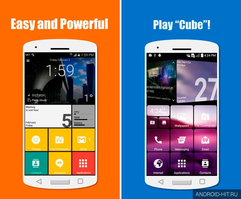 Скриншот SquareHome 2 - Launcher на андроид