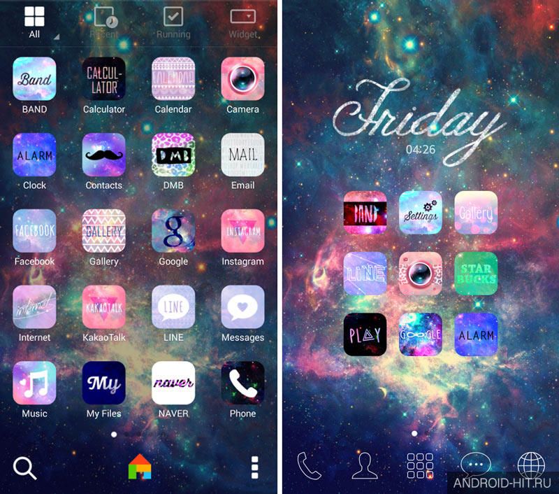 Скриншот Shinyspace theme на андроид Скриншот Shinyspace theme на андроид