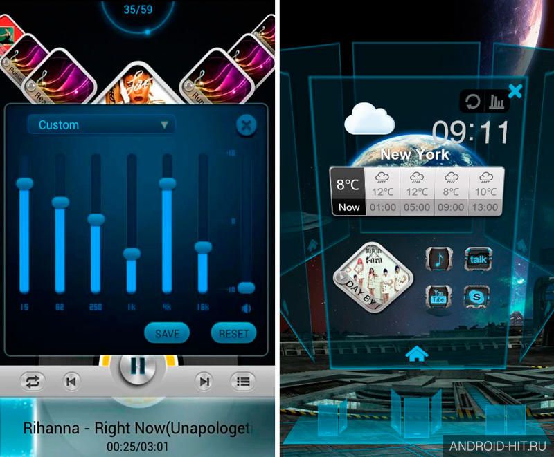 Скриншот Next Music Widget на андроид