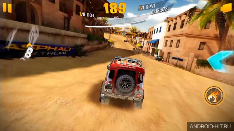 Скриншот Asphalt Экстрим: По бездорожью на андроид Скриншот Asphalt Экстрим: По бездорожью на андроид