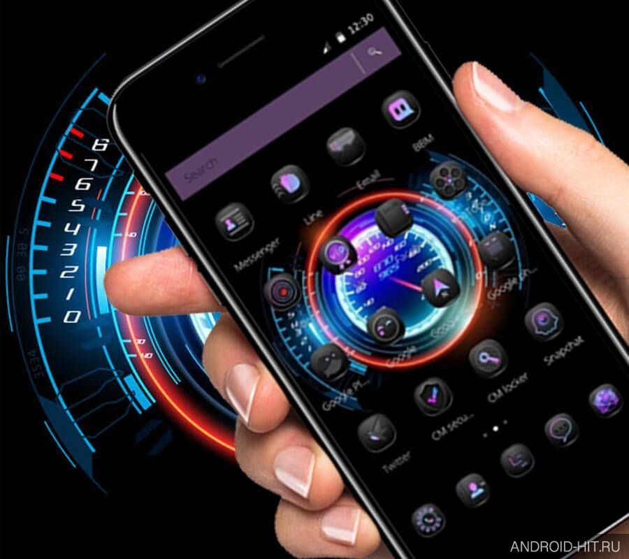 Скриншот Car Tech Speed Theme на андроид