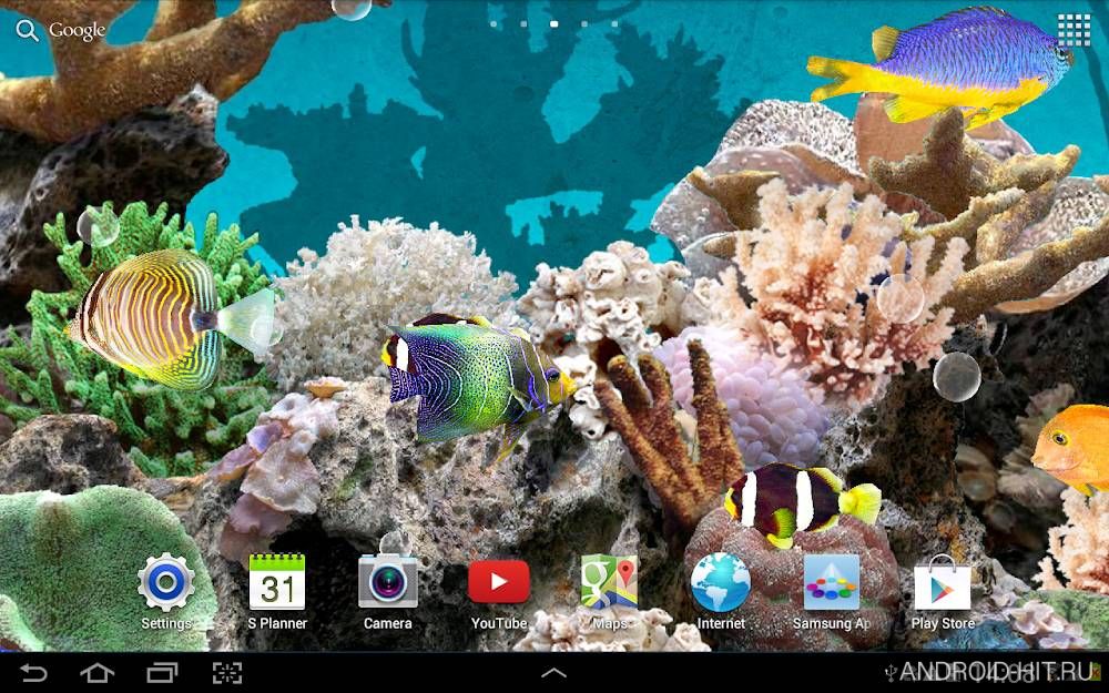 Скриншот Аквариум Живые Обои на андроид Скриншот Аквариум Живые Обои на андроид