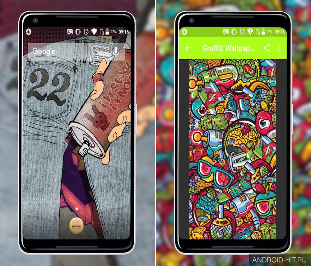 Скриншот Graffiti Wallpapers на андроид