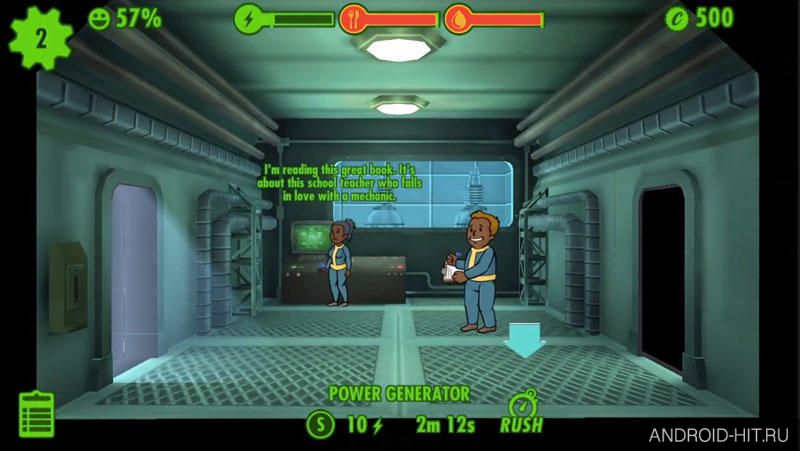Скриншот Fallout Shelter на андроид Скриншот Fallout Shelter на андроид