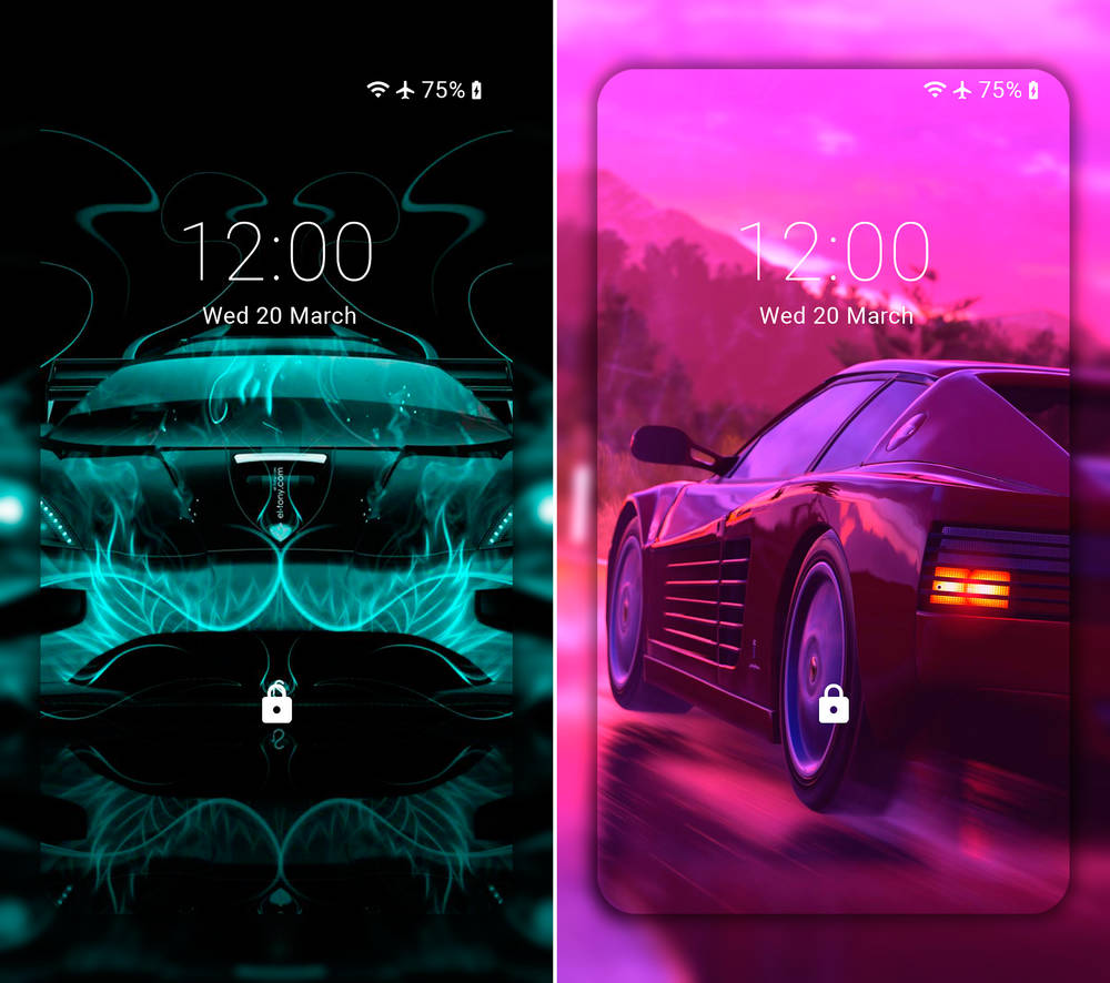 Скриншот Неоновые Автомобили Живые Обои на андроид